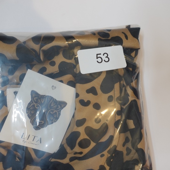 REVOLVE Lita by Ciara Jumpsuit Chetah Belted long pants Women’s size XS $398 NWT - Picture 11 of 14